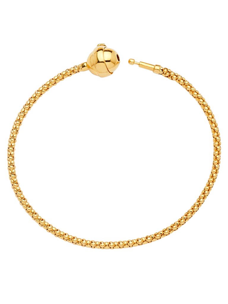 14kt Gold Flexible Bracelet Charm Bracelet 75 Inches